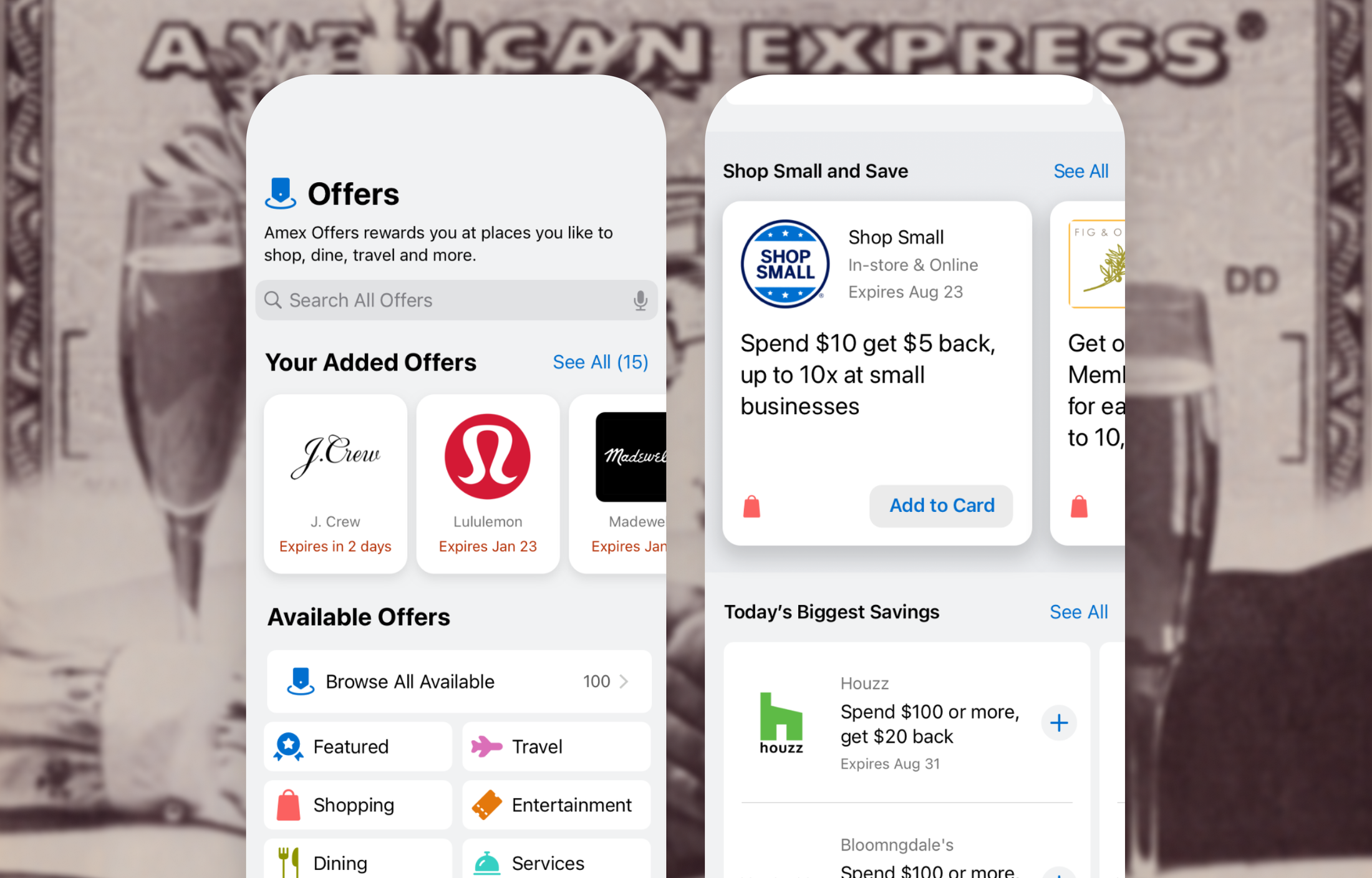 American Express offers mobile app thumbnail
