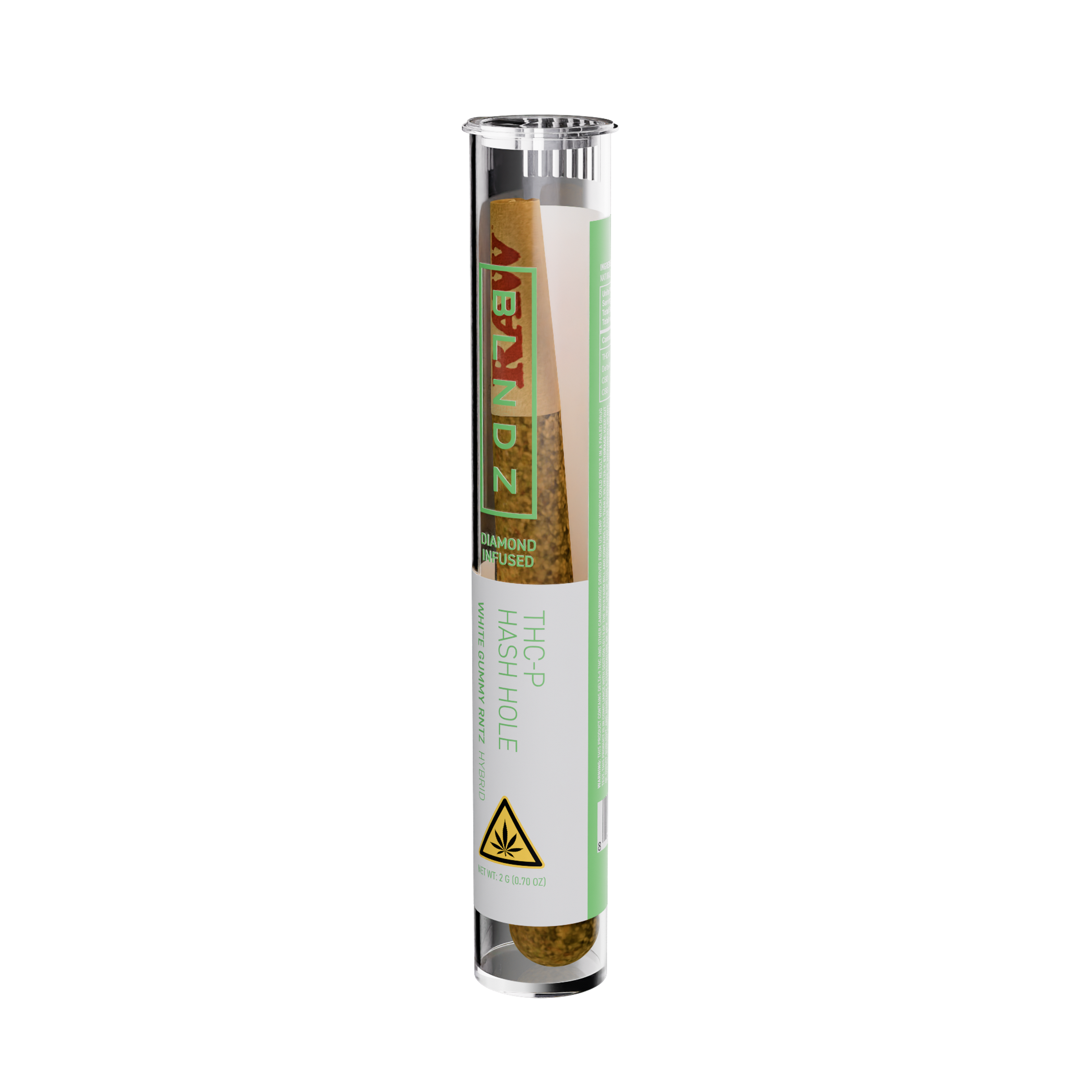 White Gummy Rntz individual — right view