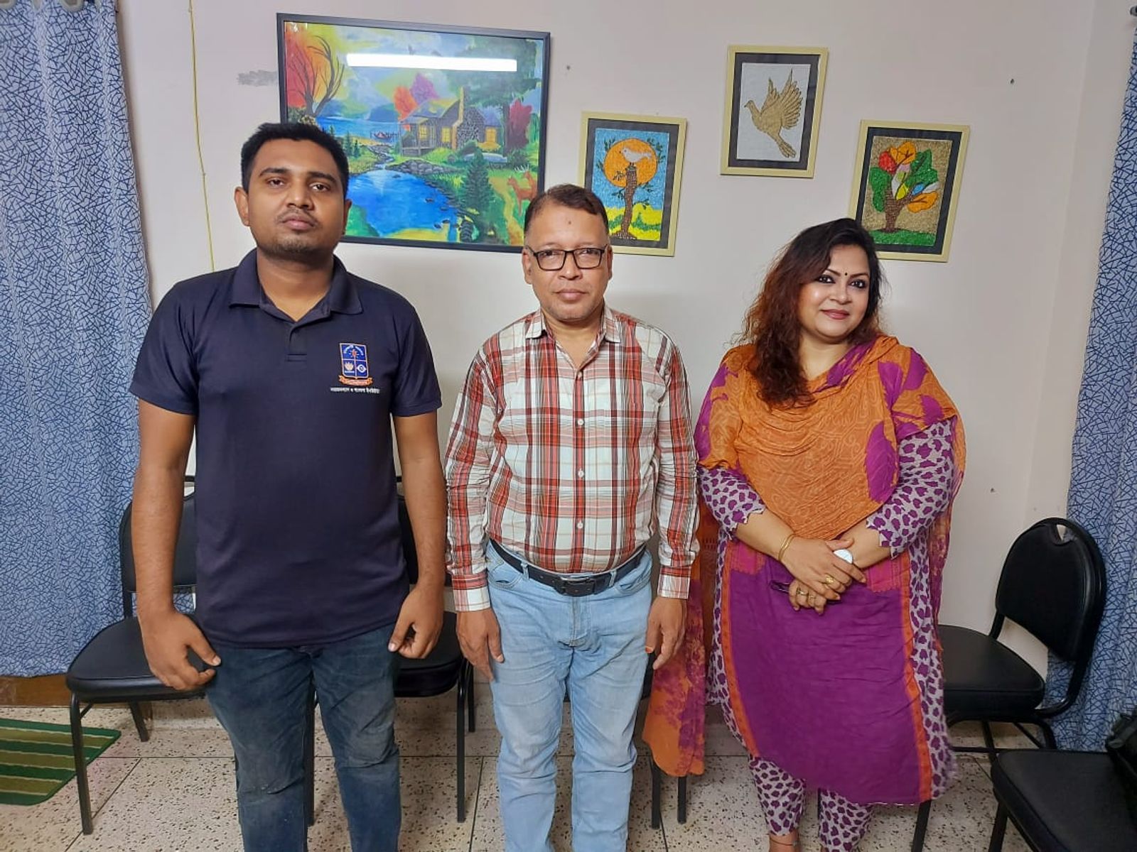 Tania Subhashita with Mofijul Islam, Executive Director of Moonflower Autism Foundation