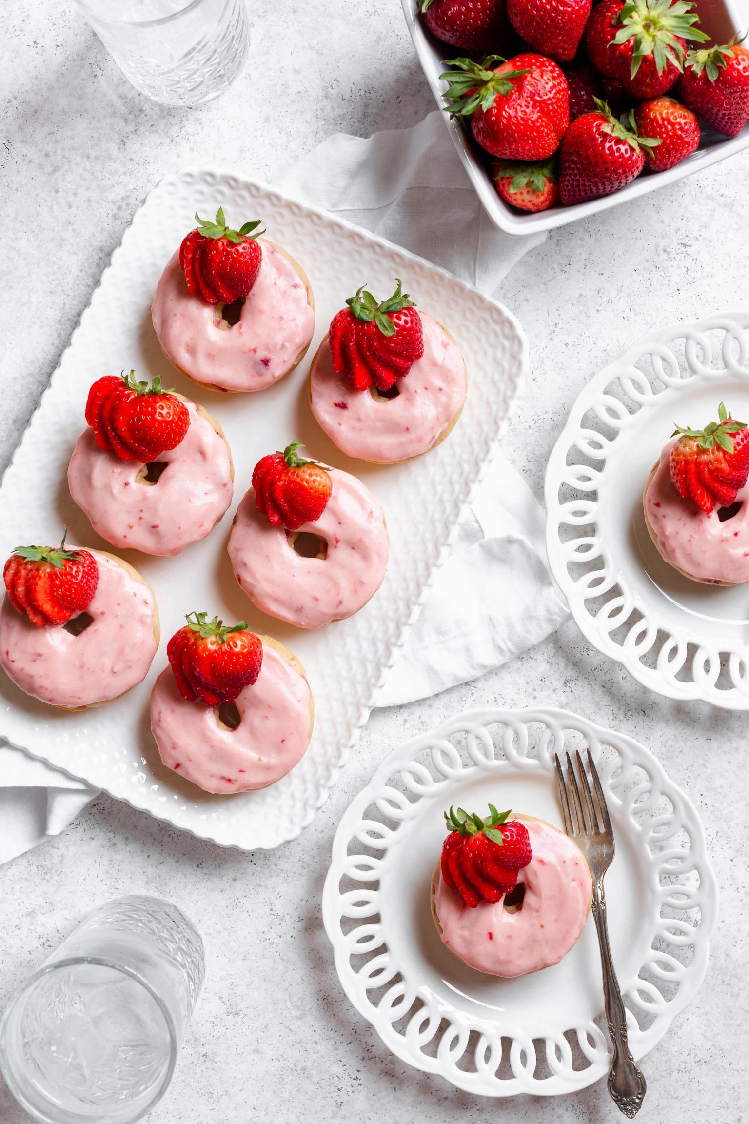 Strawberry Donuts