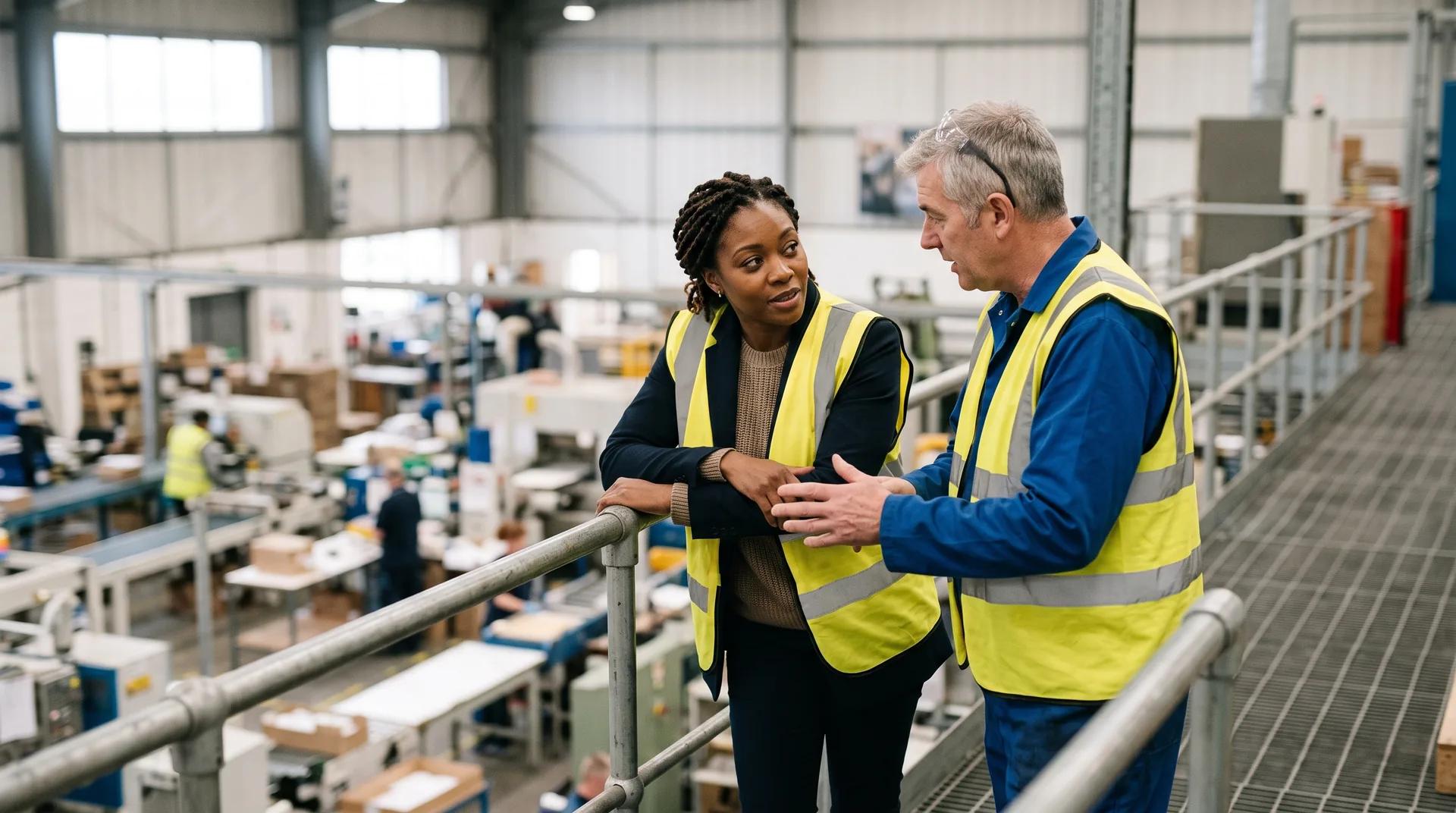 A recruiter speaking with a frontline team member