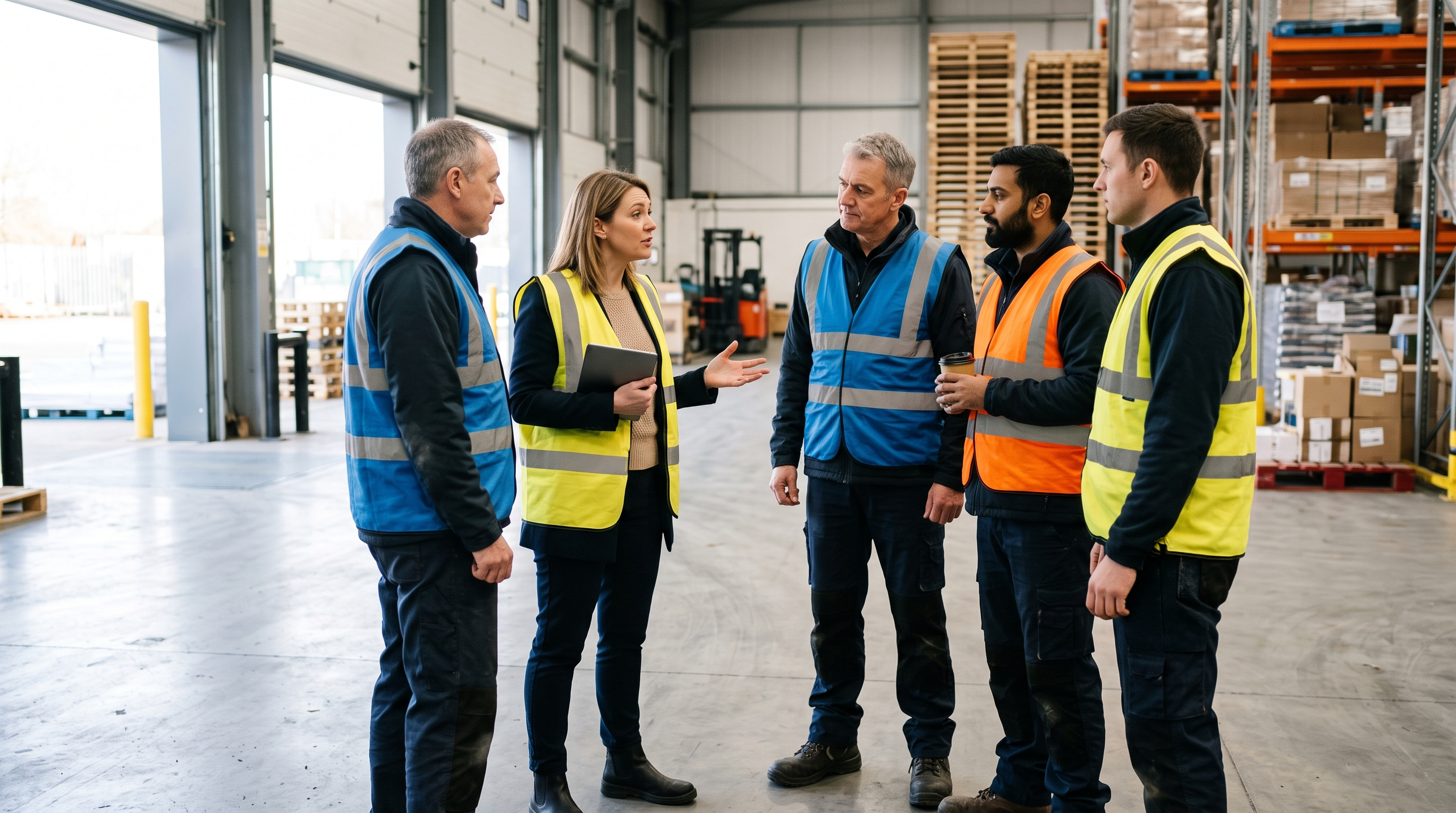 A recruiter speaking with a frontline team member