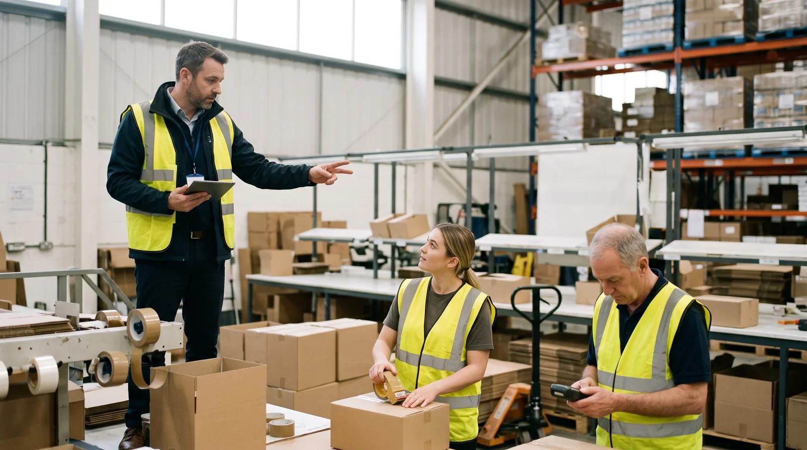A recruiter manager standing