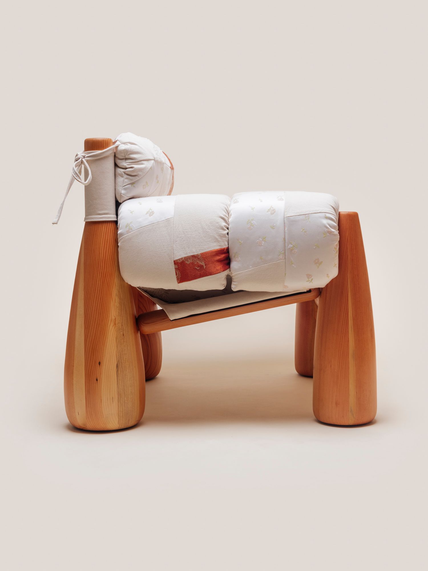 side view of heirloom big bell chair