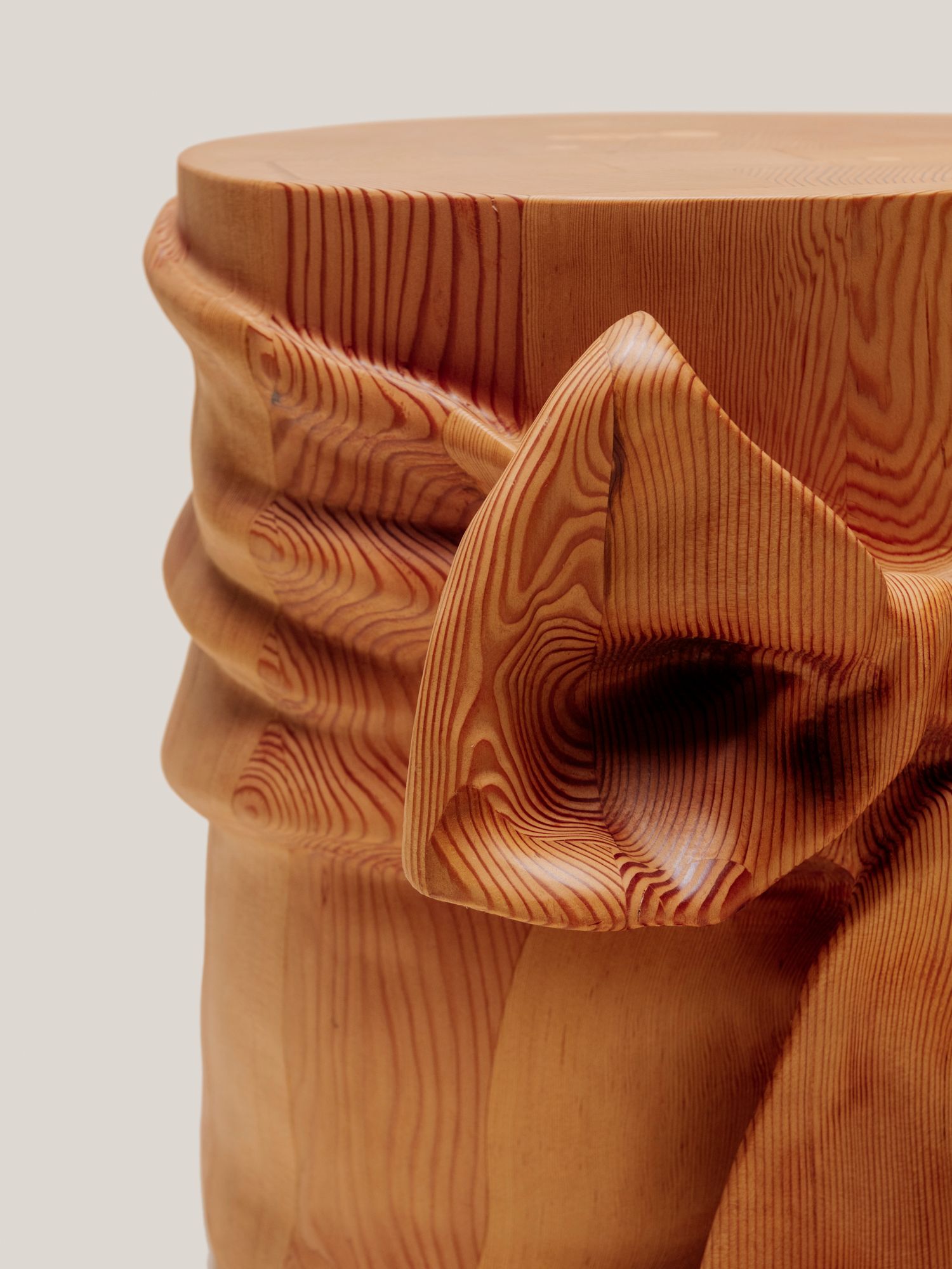 detail of wood table