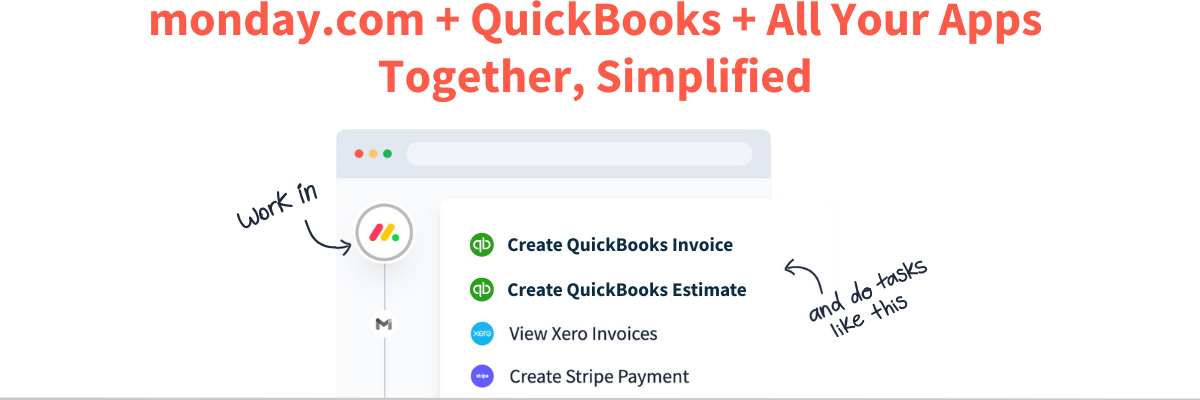 Glances integrates monday.com, QuickBooks and all your favorite business apps