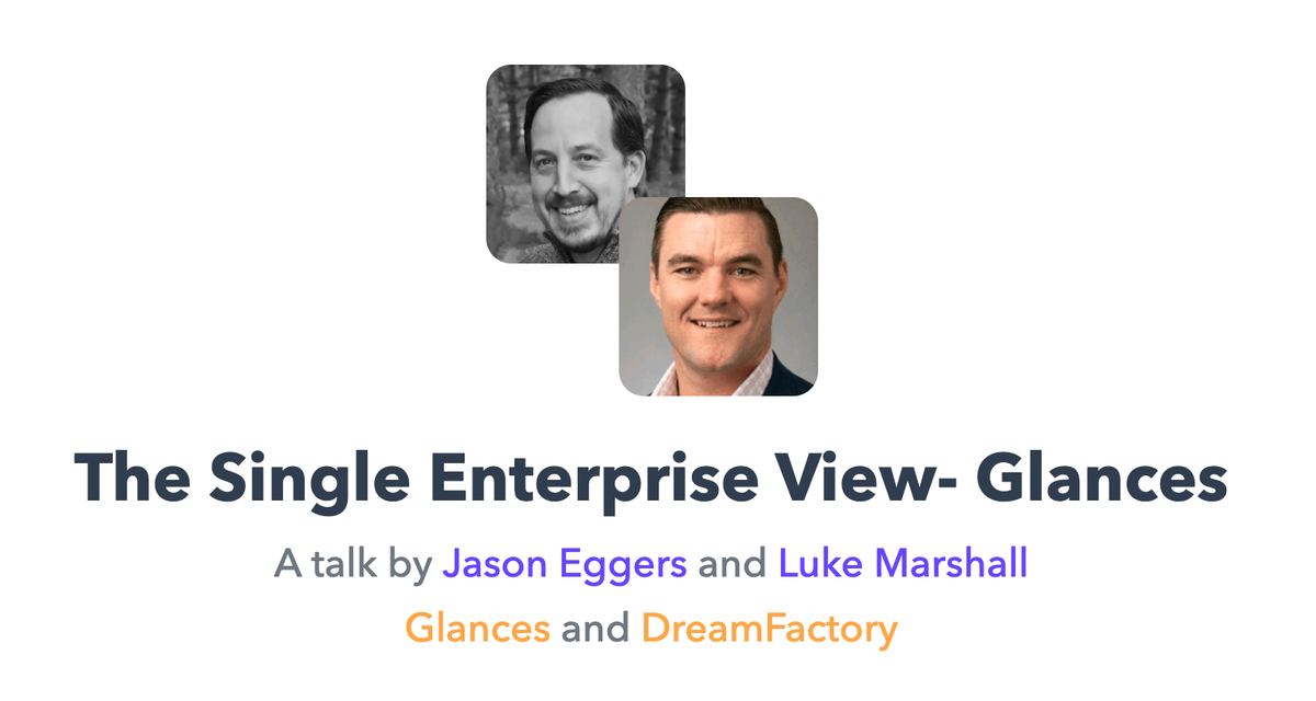 Glances CEO Jason Eggers at DreamCon 2020 talk