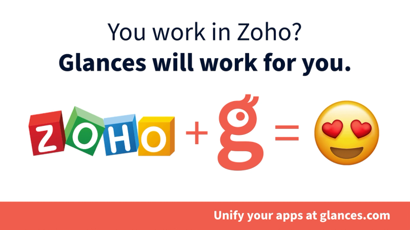 Zoho and Glances: Your Key to View Real-time CRM Data in Any App