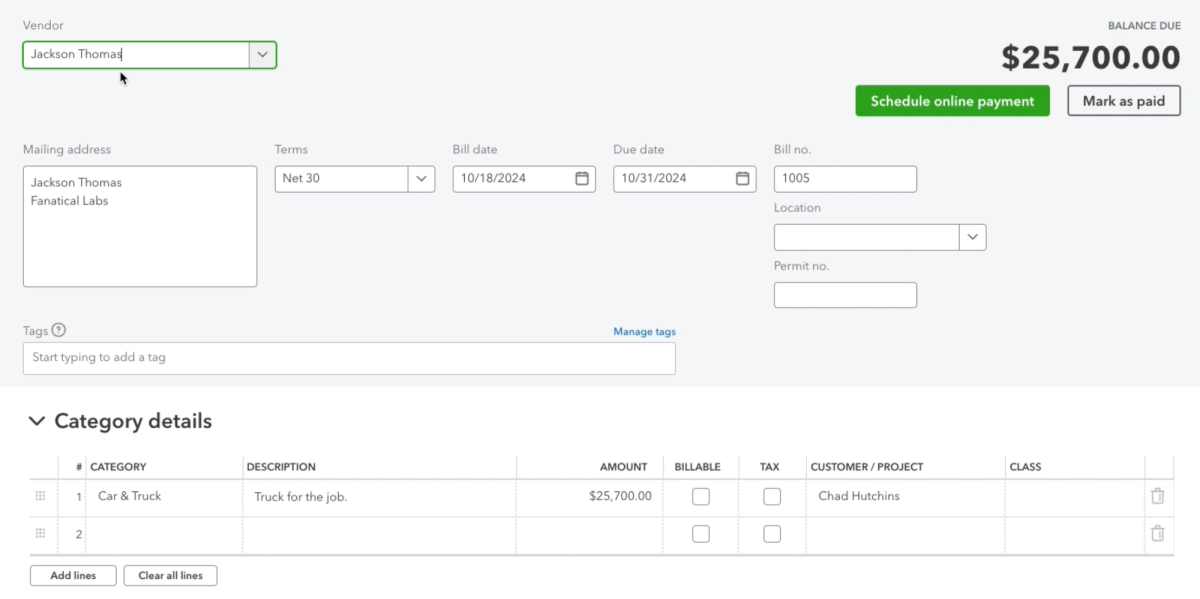 Glances Actions for QuickBooks help you manage customer and vendor payments anywhere online