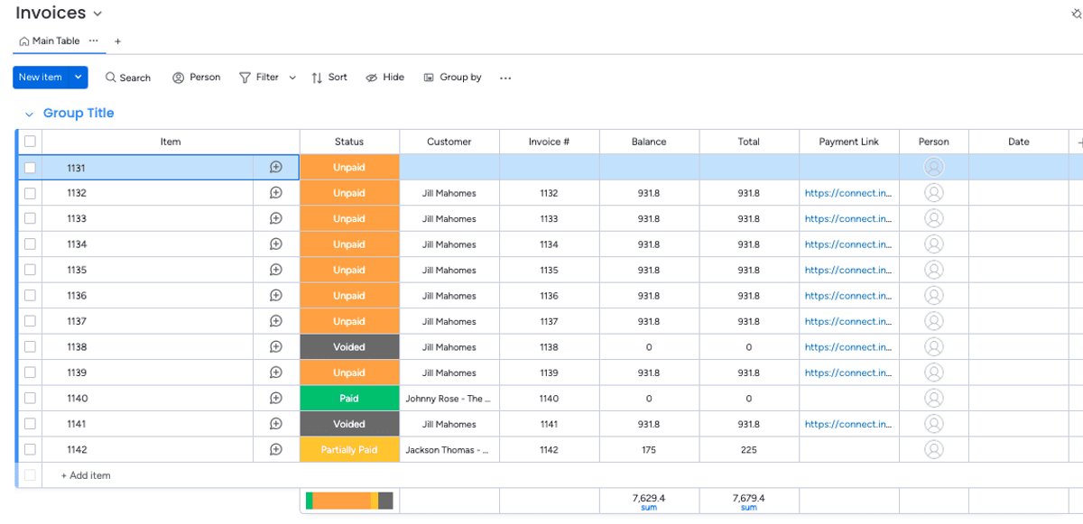 Glances integrates monday.com and QuickBooks for simple invoicing anywhere online