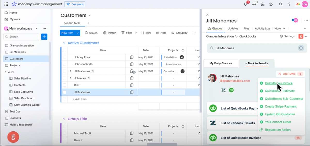 Glances empowers you to stay working in your platform of choice but complete work for other apps