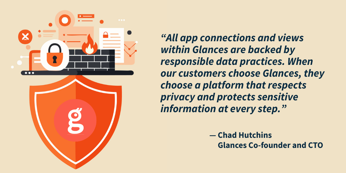Glances keeps data privacy and security at the forefront.