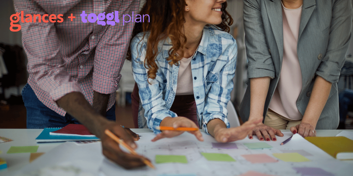 Glances integrates Toggl Plan with all your favorite business apps