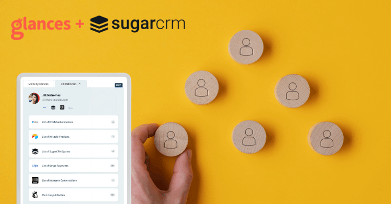 How to Add Glances as a Dashlet in SugarCRM