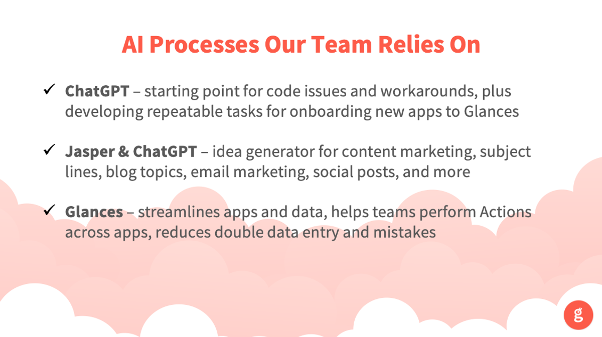 How Team Glances uses AI