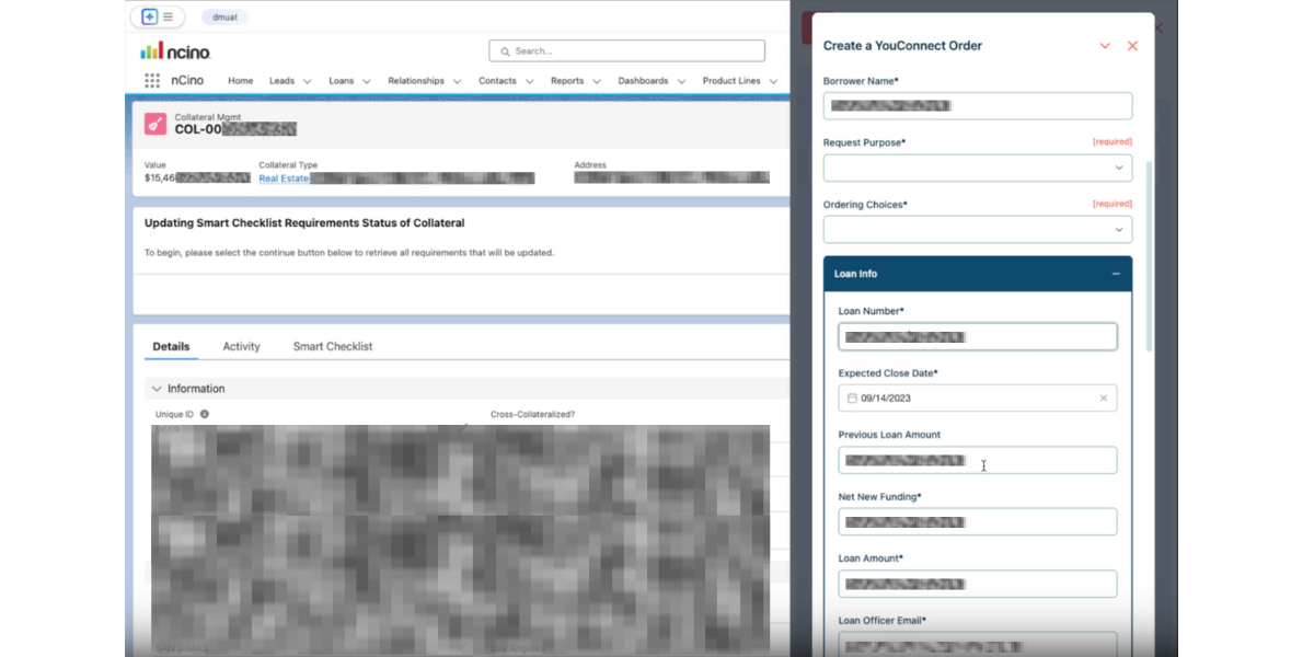 How banking teams can easily prefill loan data into new appraisal orders using Glances