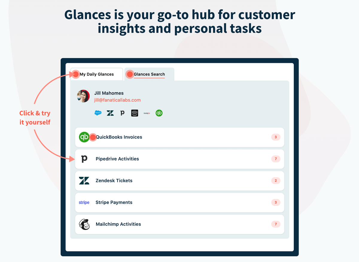 Screenshot of Glances interactive demo on glances.com