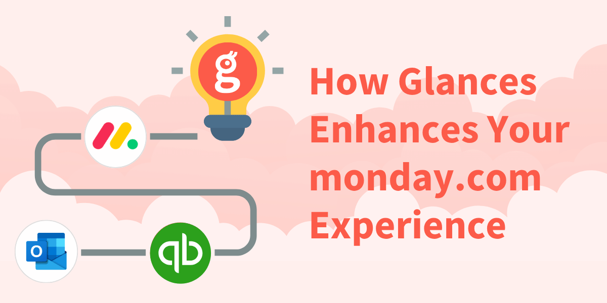 Glances enhances your monday.com experience by connecting all your apps in one monday board view