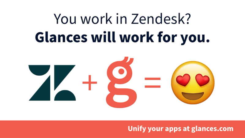 What’s Happening in Support? Use Glances to Access Real-time Zendesk Data in Any App