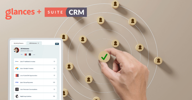 Open Source Meets No Code: View SuiteCRM Data Anywhere Using Glances