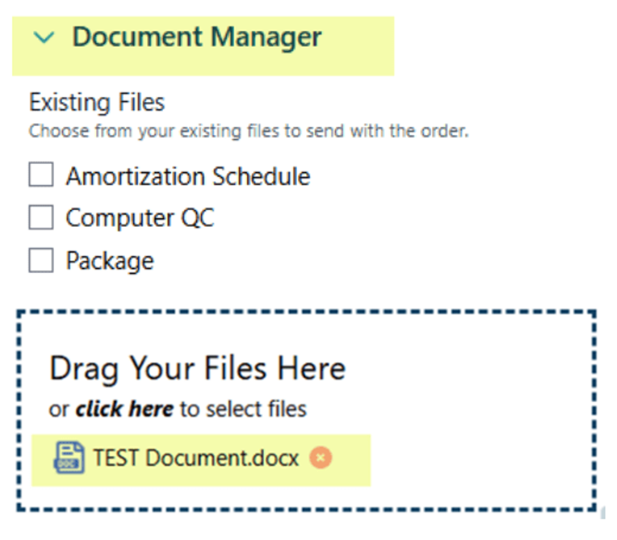 How banking teams can easily include docs with appraisal orders using Glances