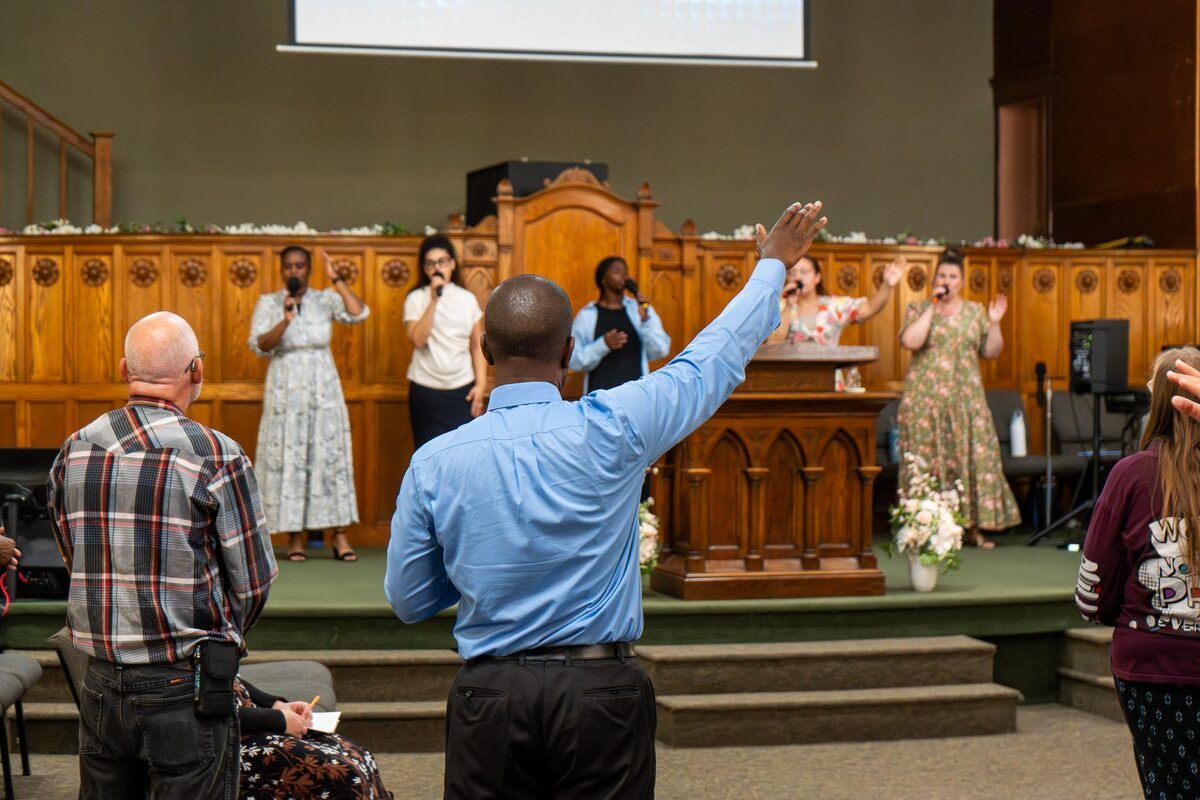 People worshiping together at Christian Life Assembly