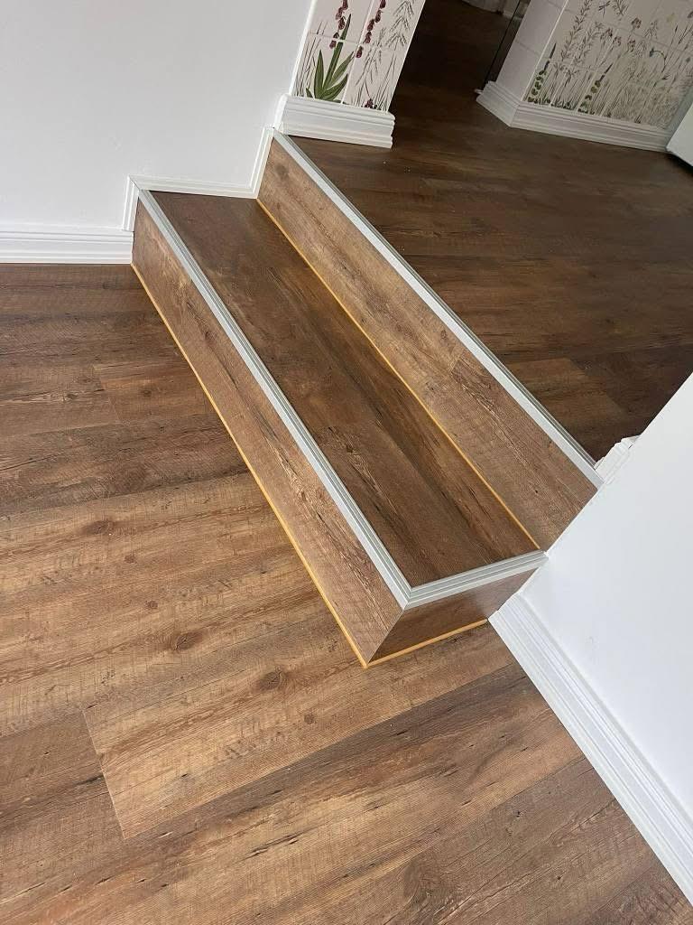 Verlegung von Laminat auf Treppenstufen