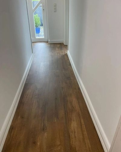 Laminatverlegung im Flur