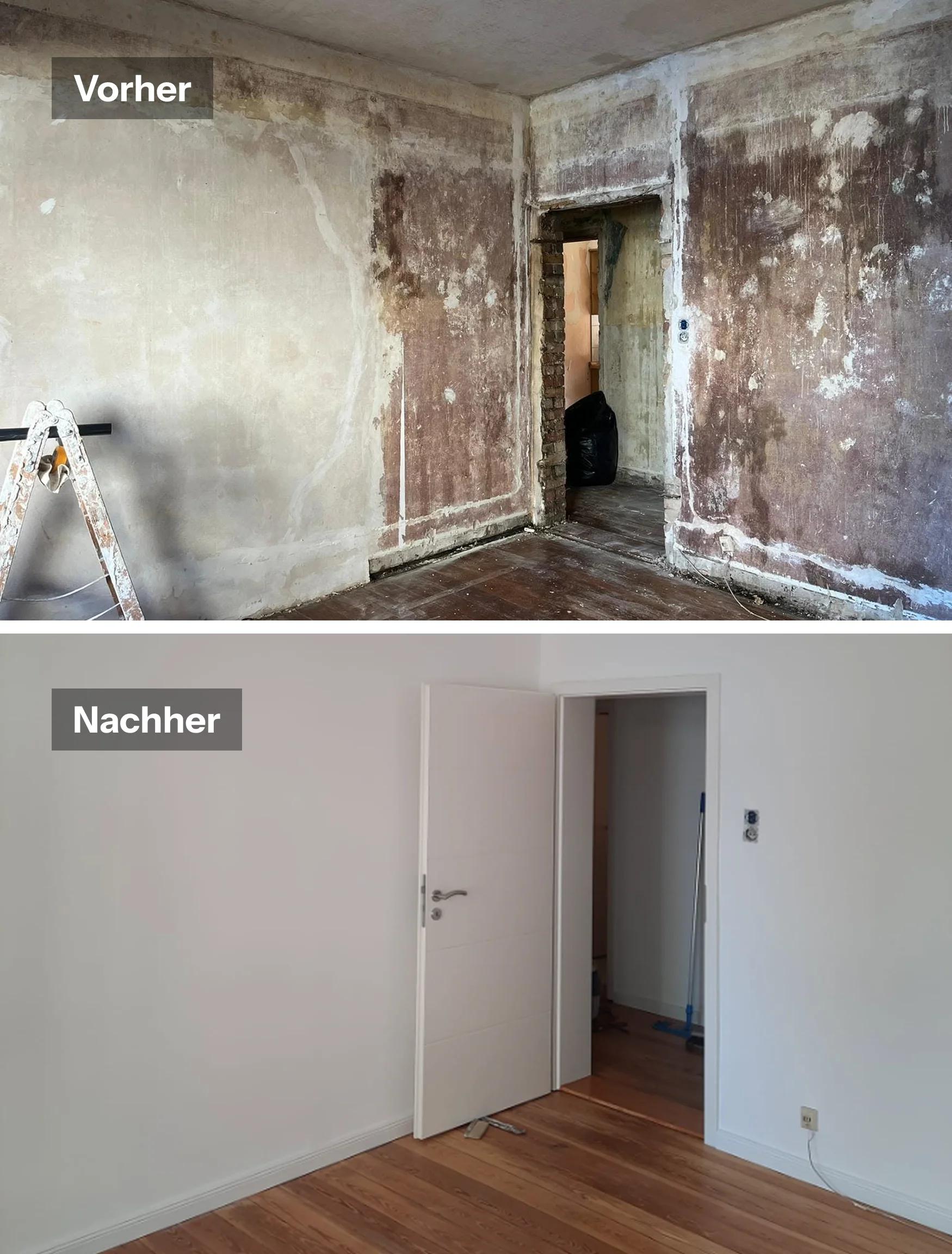Altbausanierung - Vorher & Nachher