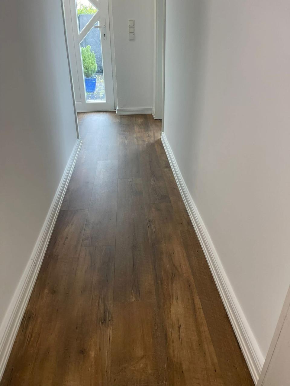 Laminatverlegung im Flur