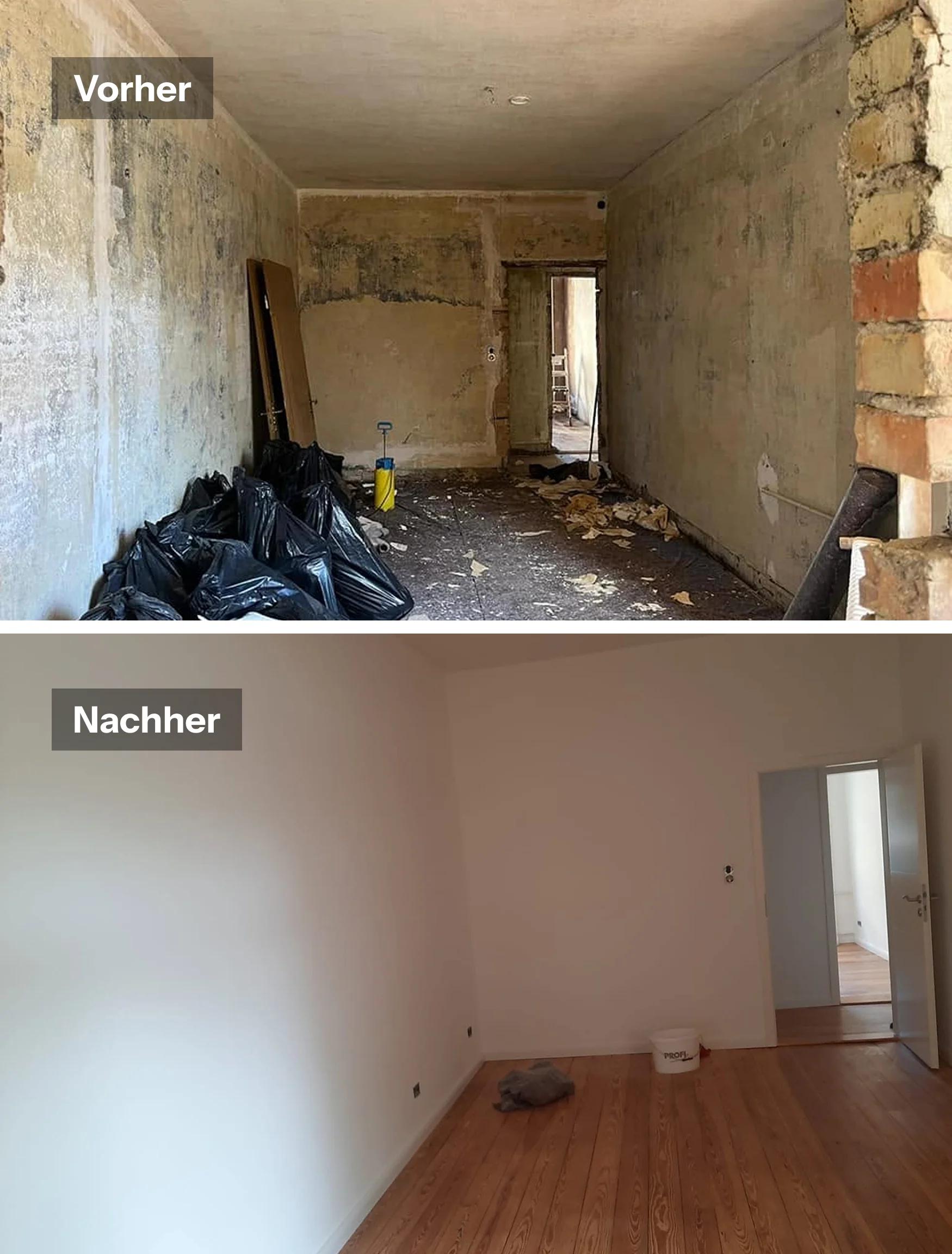 Altbausanierung - Vorher & Nachher
