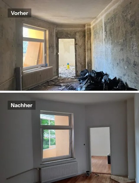 Altbausanierung - Vorher & Nachher