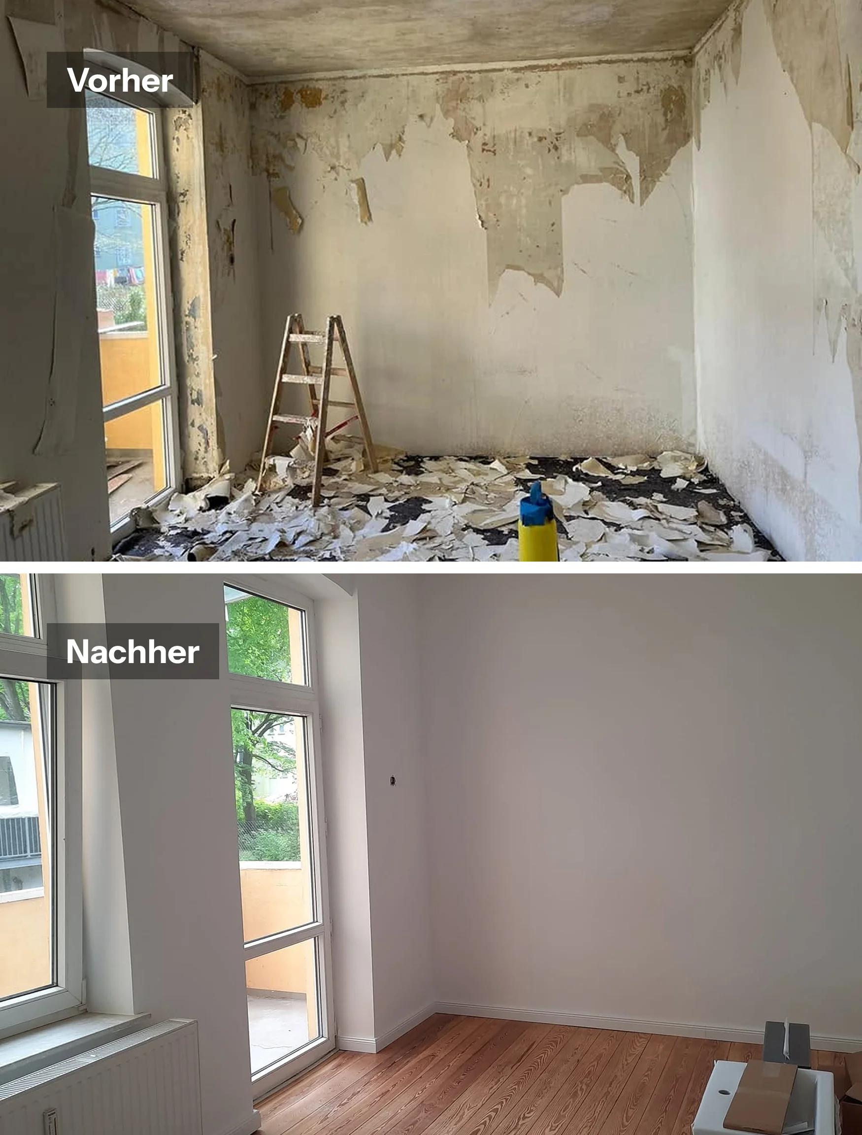 Altbausanierung - Vorher & Nachher