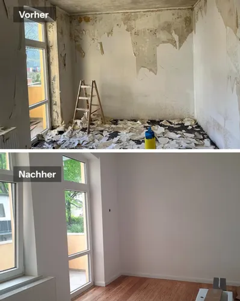 Altbausanierung - Vorher und Nachher