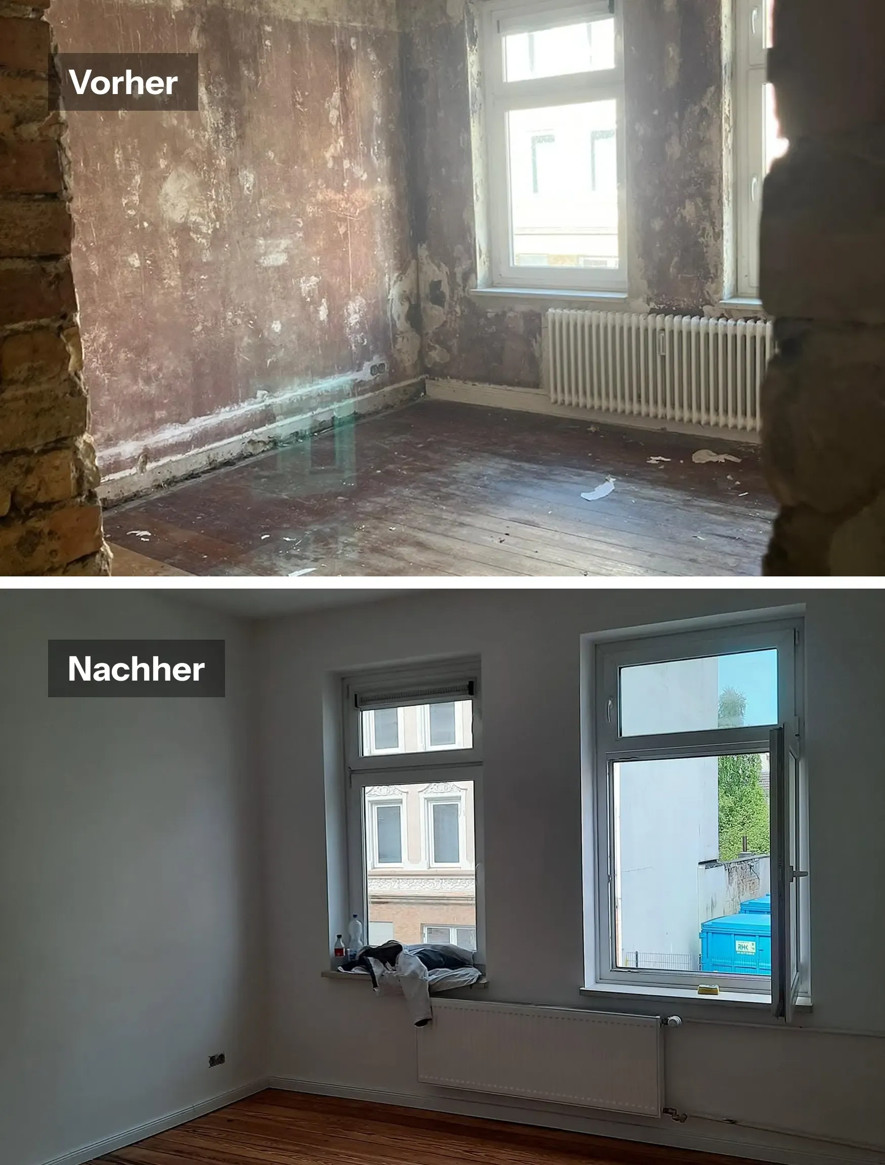 Altbausanierung - Vorher & Nachher