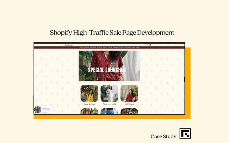 High-Traffic Custom Shopify Landing Page Development for a D2C Brand
