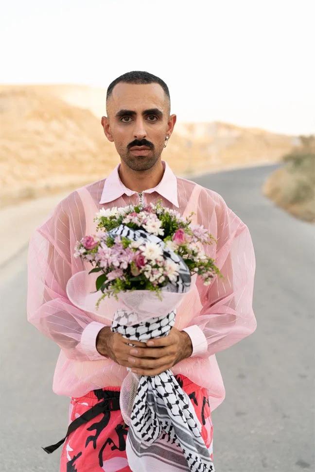 2021. Bashar Murad, a queer Palestinian pop artist, photographed in Palestine.