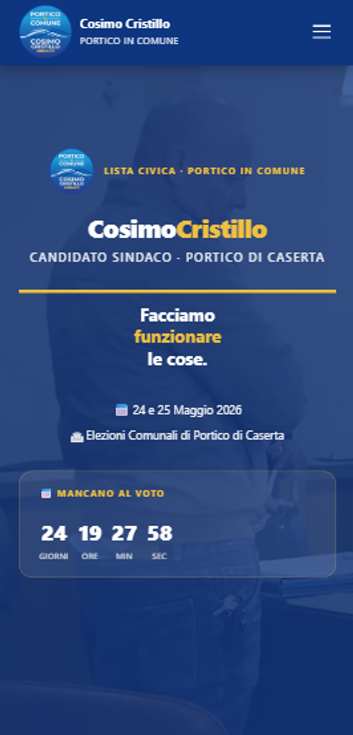 Cosimo Cristillo Sindaco — mobile
