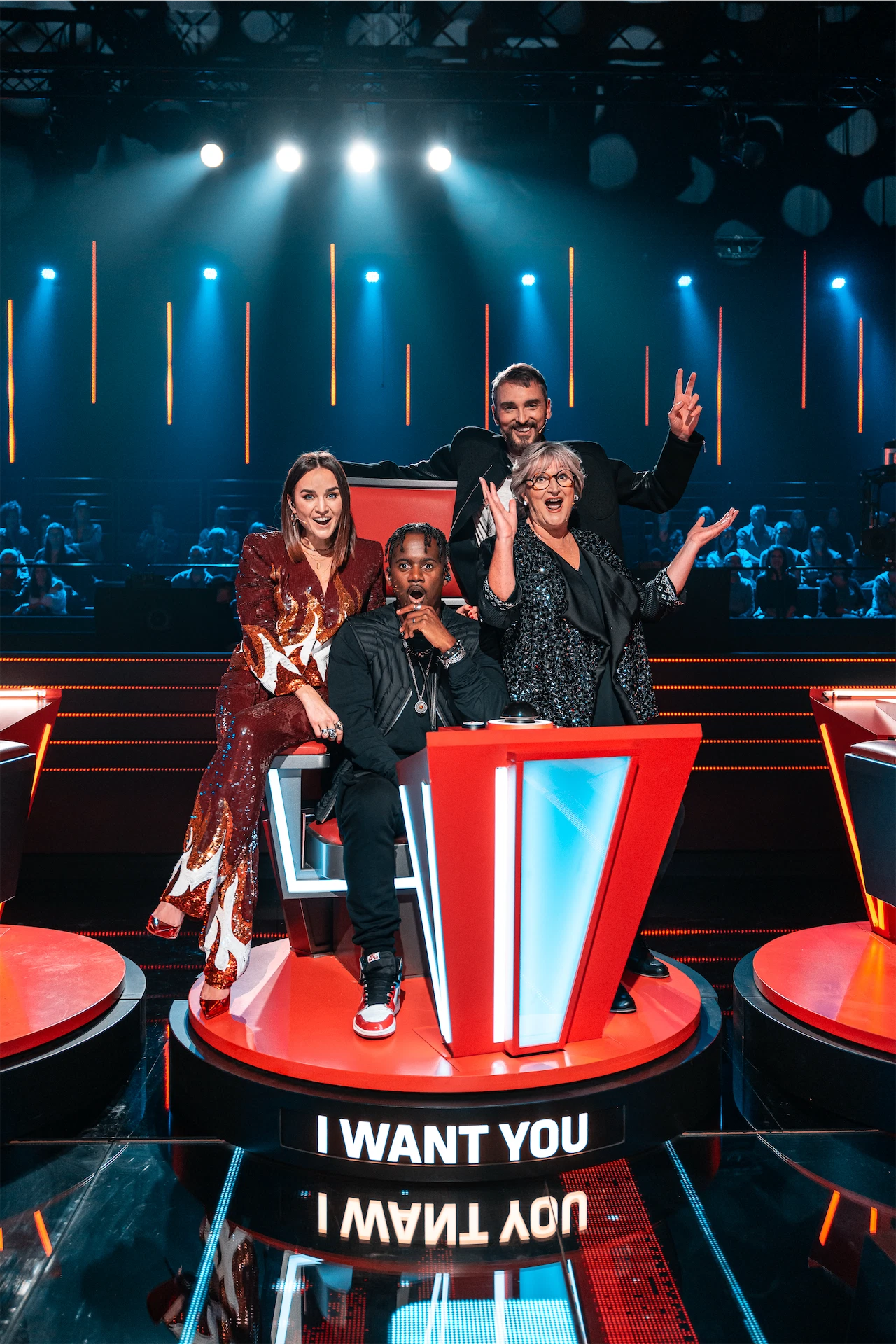 The Voice Belgium coachs typh barrow black m christophe willem bj scott