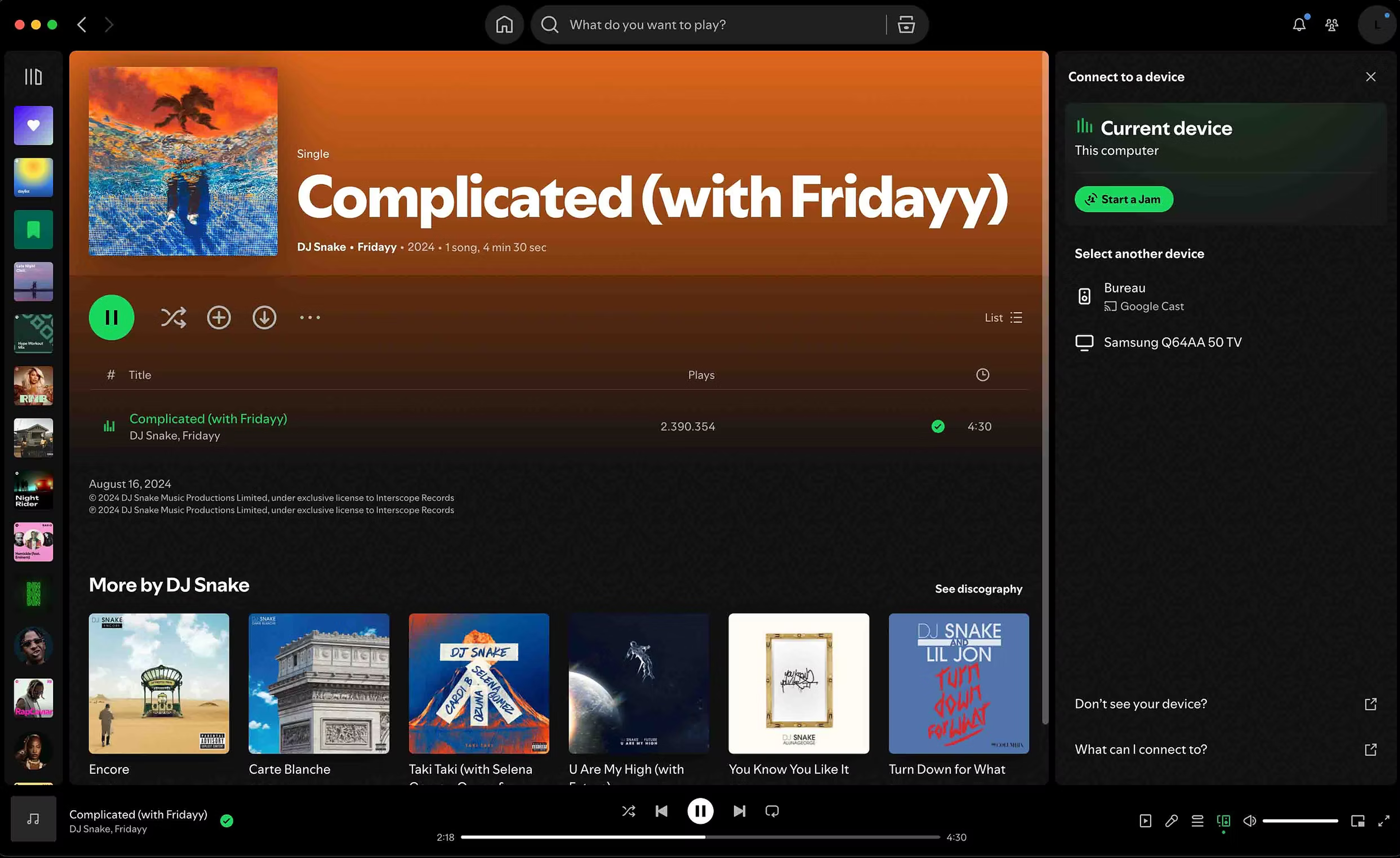 DJ Snake - Single cover spotify