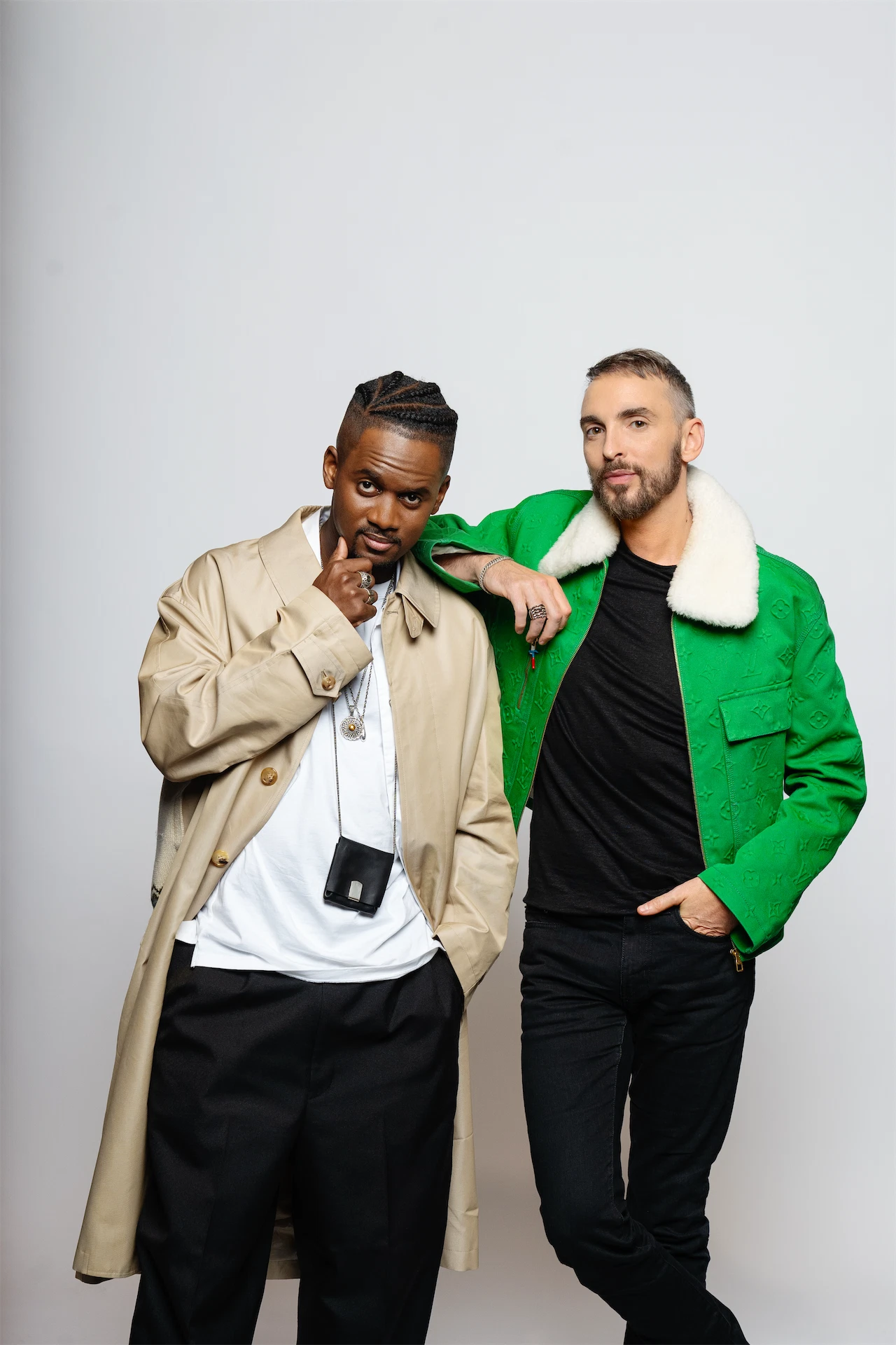 Shooting photo studio Black M Christophe Willem