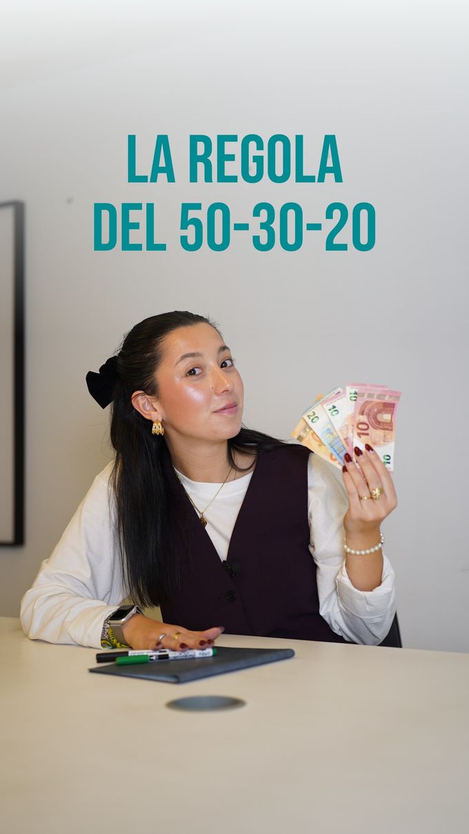 Copertina reel: «La regola del 50-30-20»