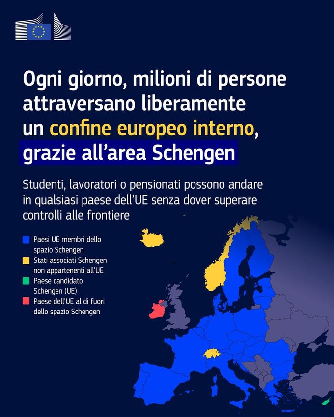Post: la libera circolazione nell'area Schengen