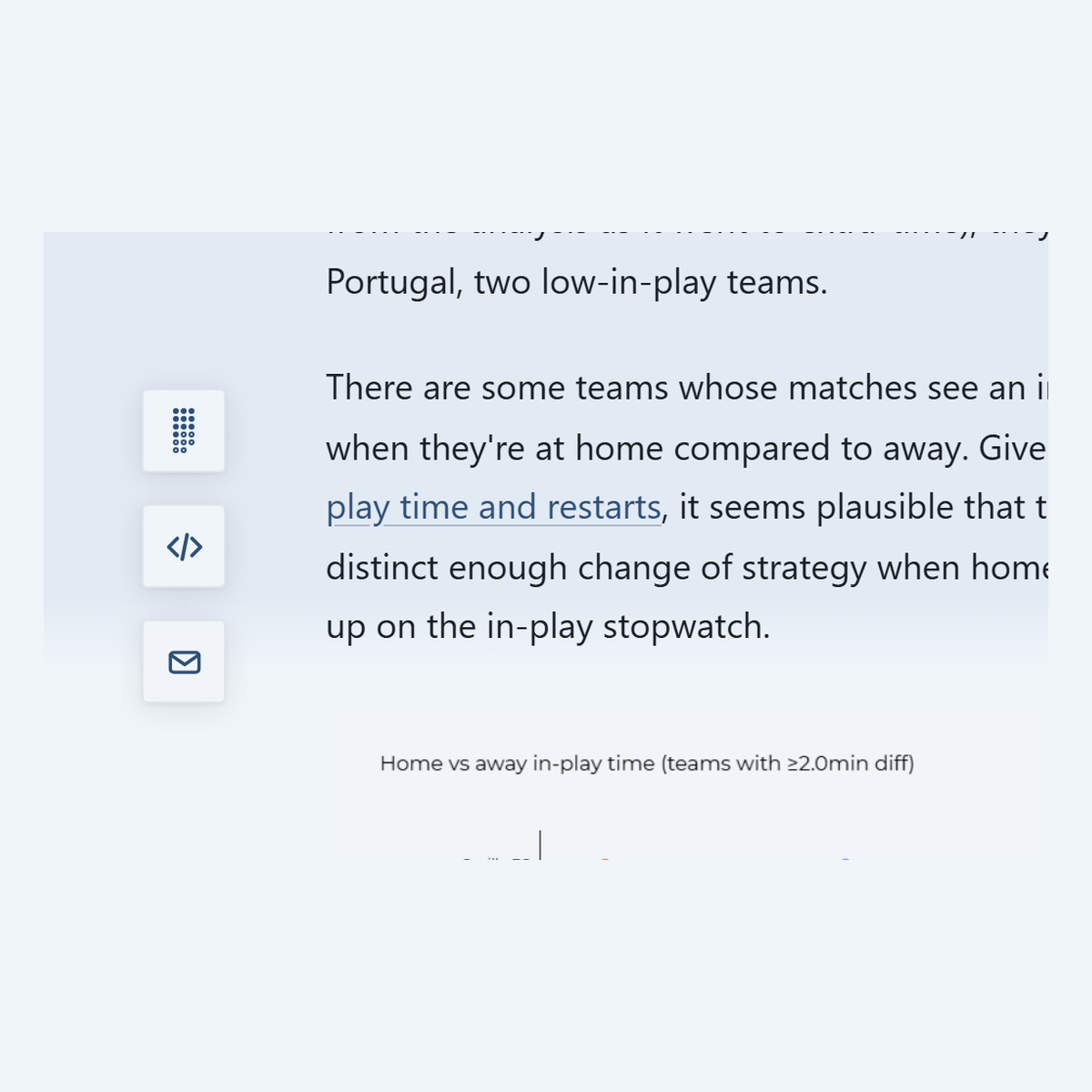 Image of icon with an array of dots sitting to the left of an article body