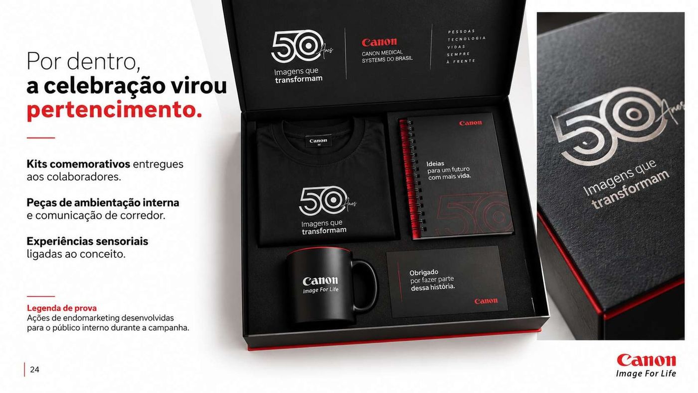 Kit comemorativo para colaboradores