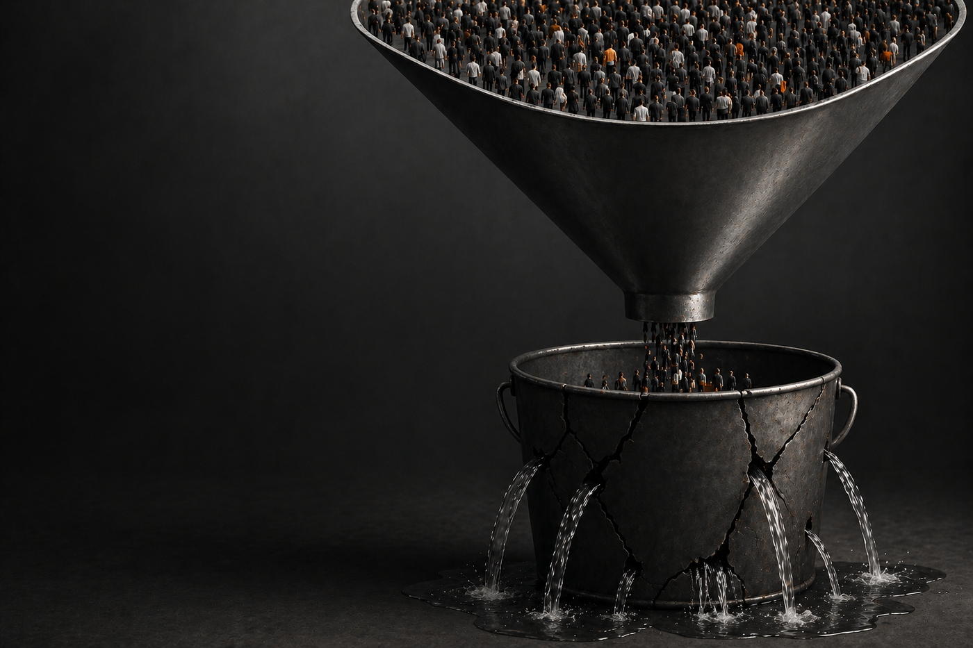 A maior mentira do marketing B2B: mais tráfego resolve