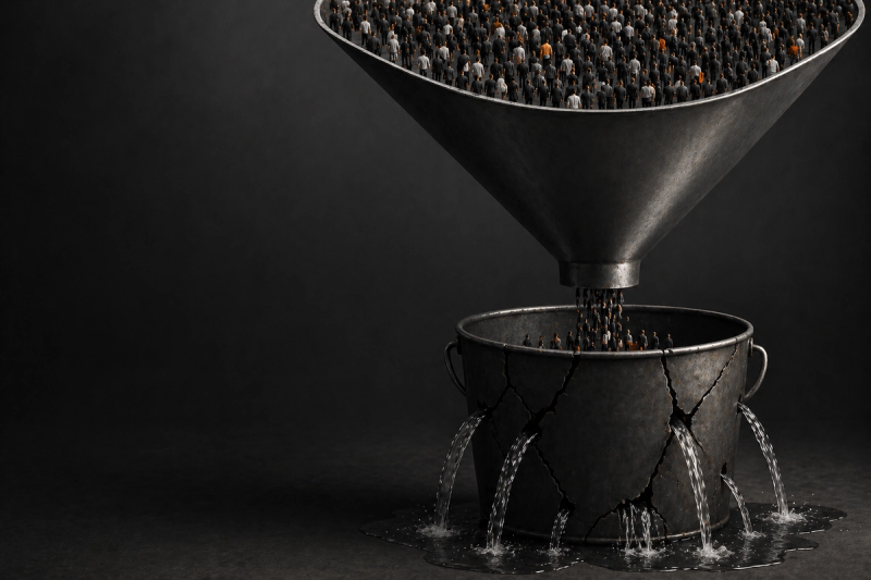 A maior mentira do marketing B2B: mais tráfego resolve