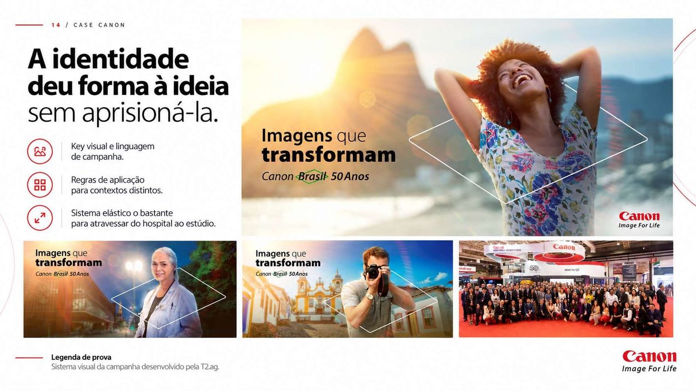 Sistema visual da campanha