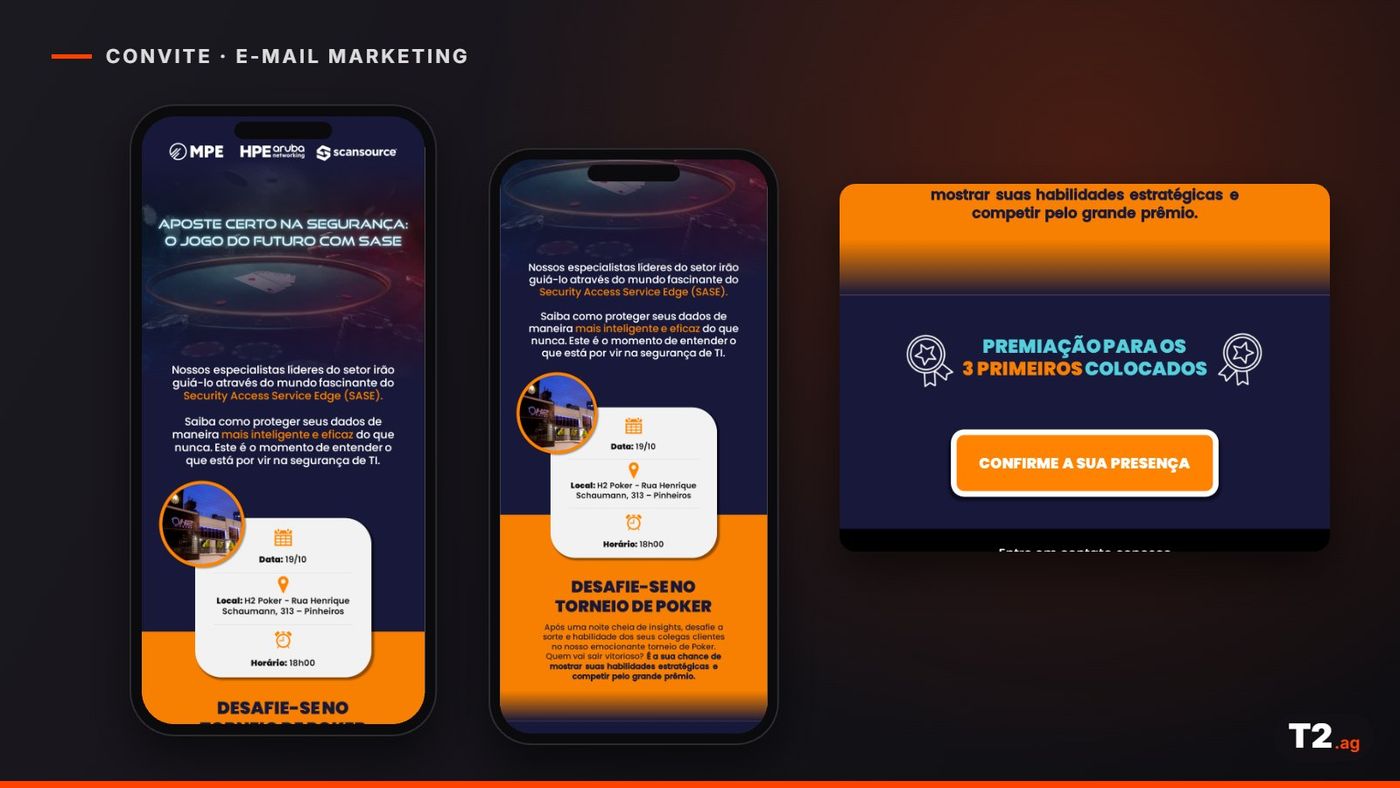 E-mail marketing de convite