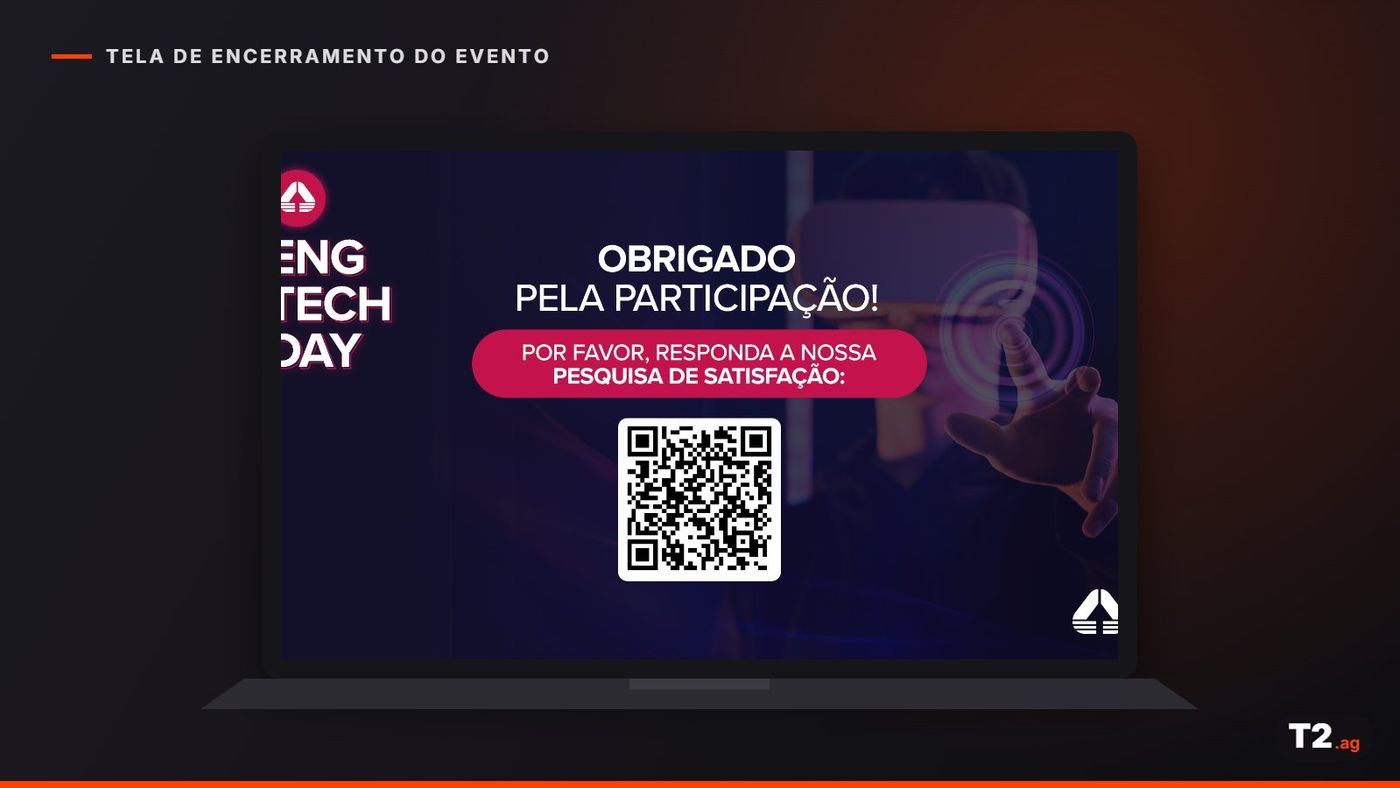 Tela de encerramento do Eng Tech Day